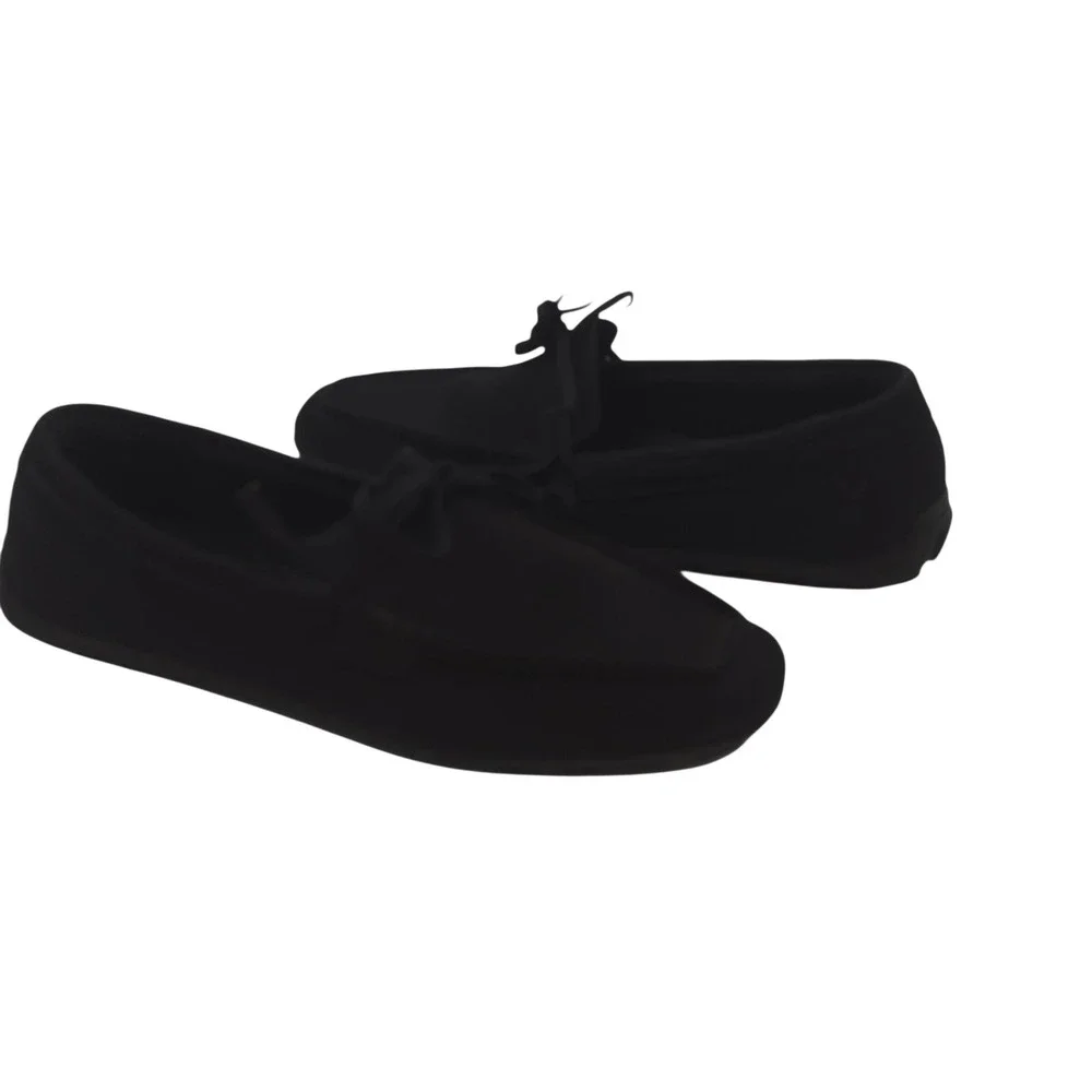 VIVAIA Black Knit Driving Moccasins Women's 10‎ Chunky Sole Comfort Flats Travel